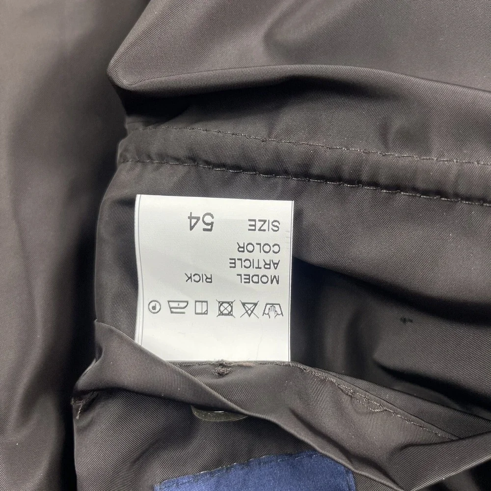 Giannetto Brown Lightweight Cotton Nylon Military Rick Jacket Size 54 NWT